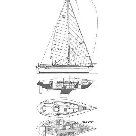 Lucija 35ft Sailboat In Botel *